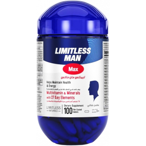 LIMITLESS MAN MAX MULTIVITAMINS & MINERALS WITH 27 KEY ELEMENTS — DIETARY SUPPLEMENT 30 TABLETS